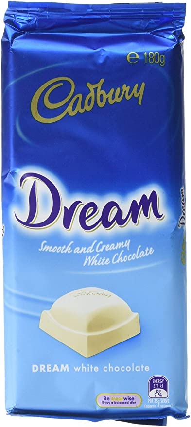 Australian Cadbury Dream White Chocolate 180g RRP £5.99 CLEARANCE XL £4.50